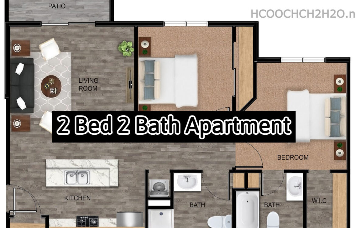 2 Bed 2 Bath Apartment