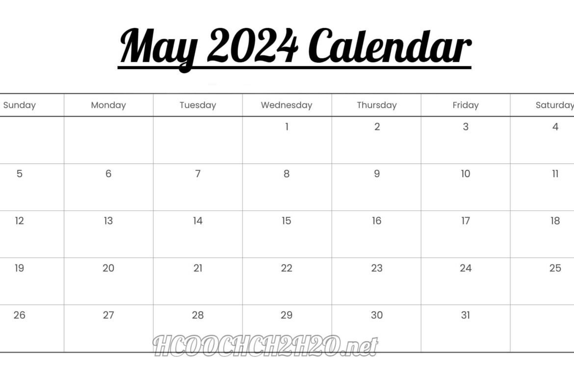 May 2024 Calendar