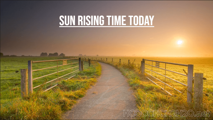 Sun Rising Time Today