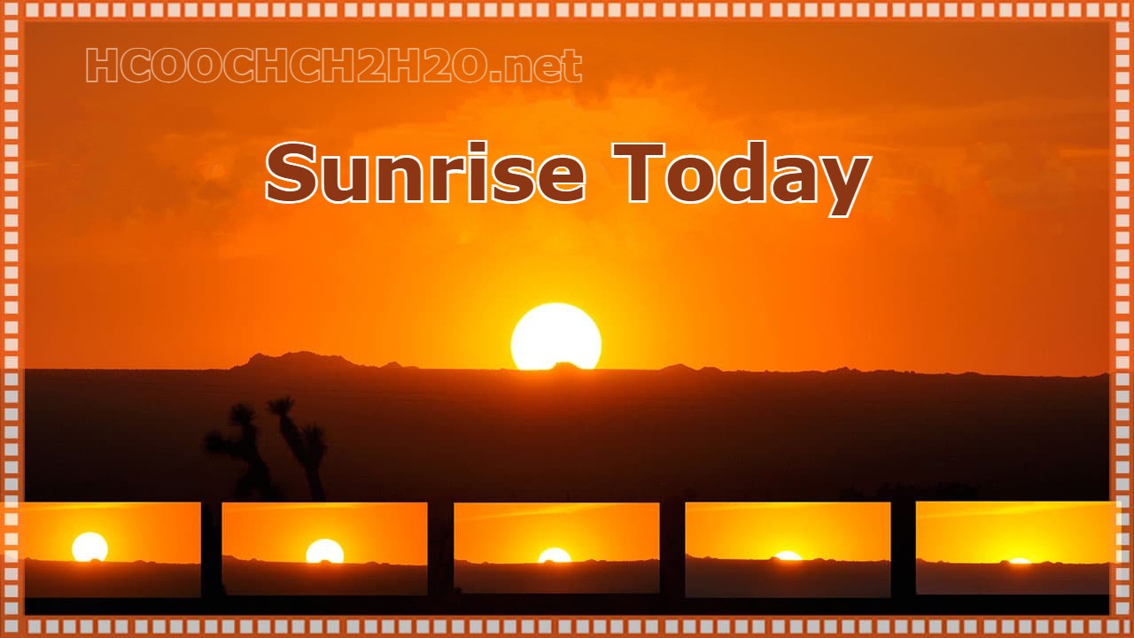 Sunrise Today